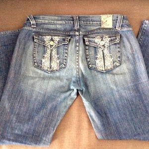 Straight Leg Blue Jeans